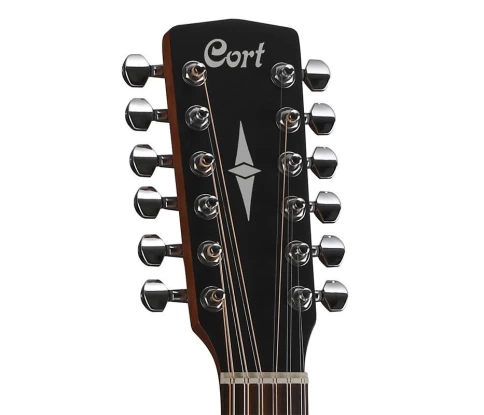 12-струнная электроакустическая гитара CORT AD810-12E BKS фото 4
