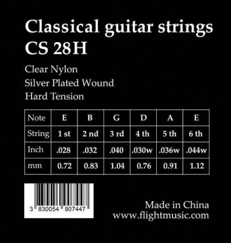 Струны для классической гитары FLIGHT CS28H фото 2