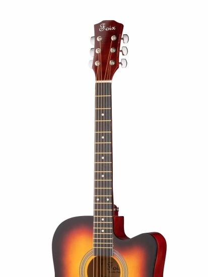 Акустическая гитара Foix FFG-4101C-SB, с вырезом, санберст фото 3