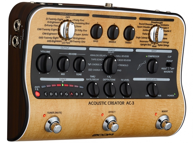 Процессор для акустической гитары Zoom AC-3 фото 3