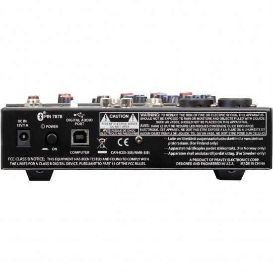 Микшерный пульт PEAVEY PV 6 BT  фото 2