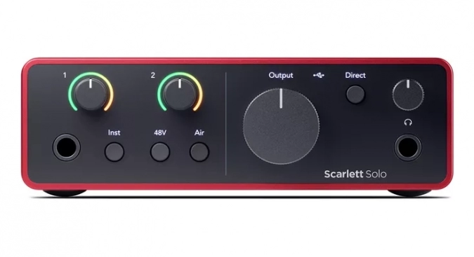 Аудиоинтерфейс USB Focusrite Scarlett Solo 4rd Gen фото 4