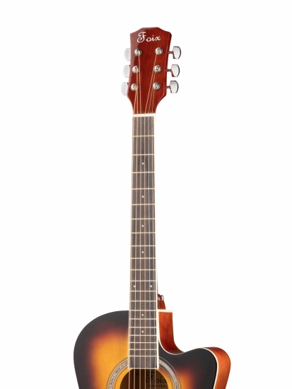Акустическая гитара Foix FFG-3039-SB, с вырезом, цвет санберст фото 3