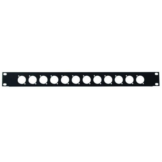 Панель 19" 1U для монтажа 12 разъёмов XLR Omnitronic 30100655 фото 1