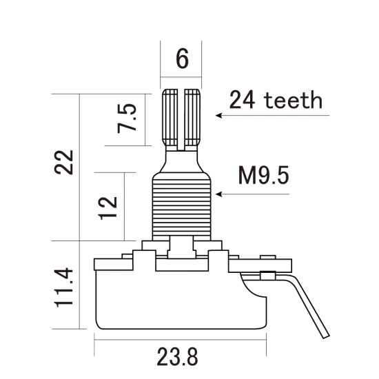 Потенциометр CTS-B250 S фото 2
