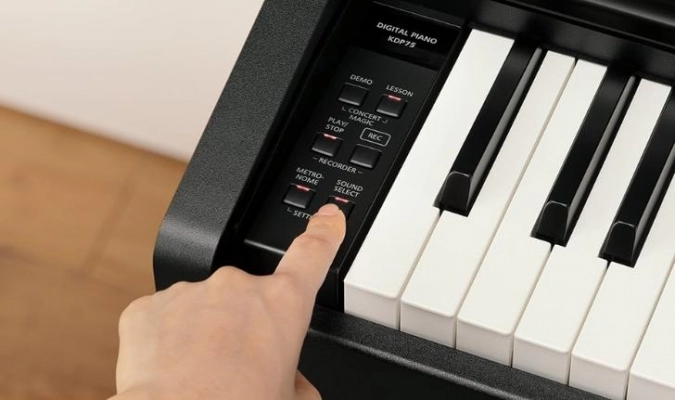 Цифровое пианино Kawai KDP75EB (Embossed Black) ,банкетка в комплекте фото 4