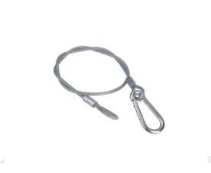 Страховочный трос, 1000мм, 120кг, Laudio BXS05S1000-PVC фото 1