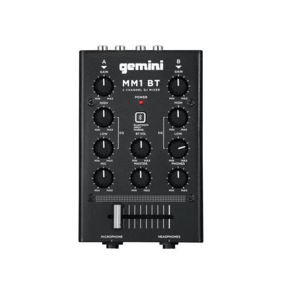 DJ микшер c Bluetooth Gemini MM1BT фото 1