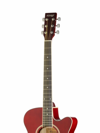 Акустическая гитара с вырезом, фолк HOMAGE LF-401C-R фото 3