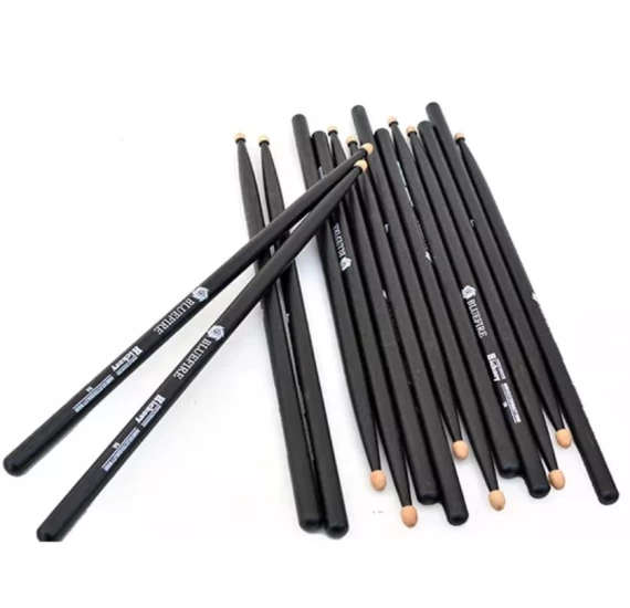 Барабанные палочки орех гикори HUN 10104002 Colored Series Bluefire 5A BLACK фото 1