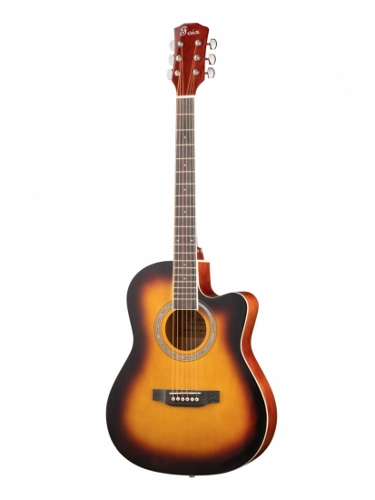 Акустическая гитара Foix FFG-3039-SB, с вырезом, цвет санберст фото 1