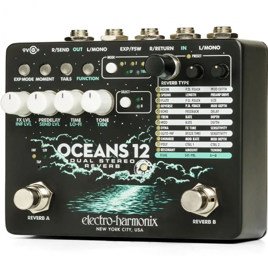 Педаль эффектов Electro-Harmonix Oceans 12 фото 4