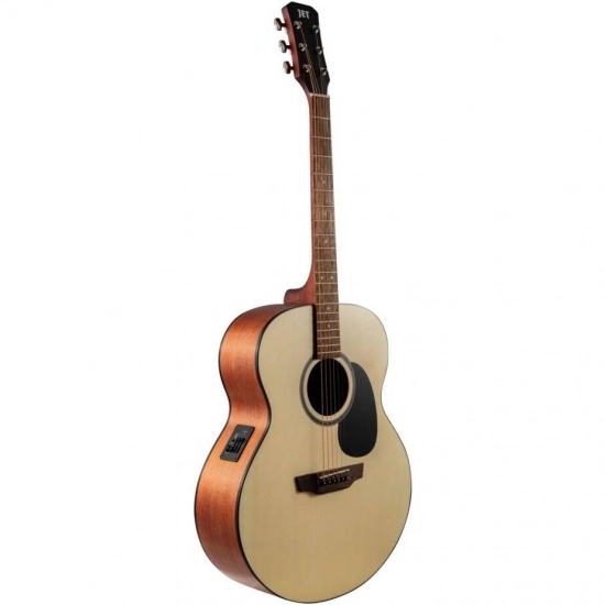 JET JJE-250 OP - электроакустическая гитара, джамбо, ель/красное дерево, цвет натуральный, open pore фото 1