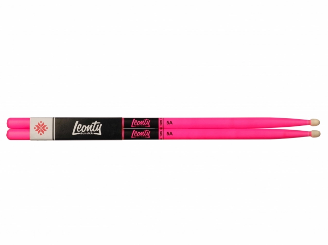 Барабанные палочки Leonty LFL5A Fluorescent Pink 5A фото 1