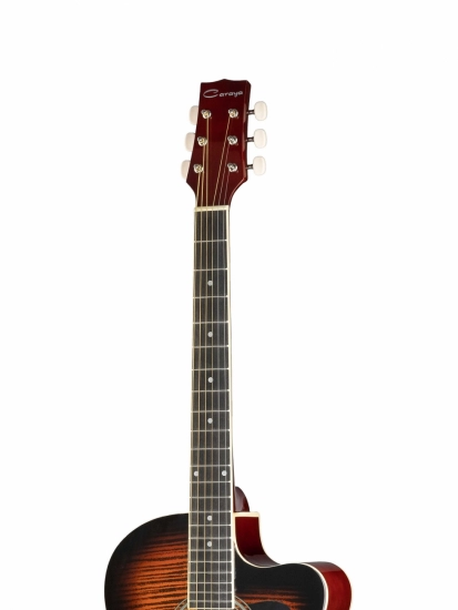 Акустическая гитара Caraya C901T-BS с вырезом, санберст фото 5