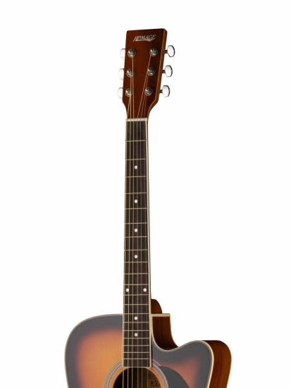 Акустическая гитара Homage LF-4121C-SB, санберст, с вырезом фото 3