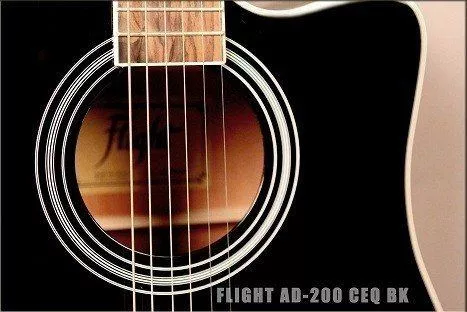 Гитара FLIGHT AD-200 CEQ BK фото 4