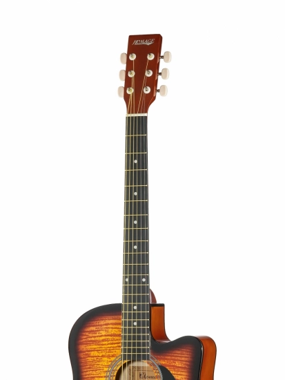 Акустическая гитара HOMAGE LF-3800CT-SB, фолк с вырезом фото 3