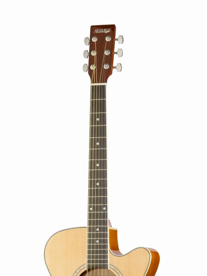 Акустическая гитара HOMAGE LF-401C-N с вырезом, фолк фото 3