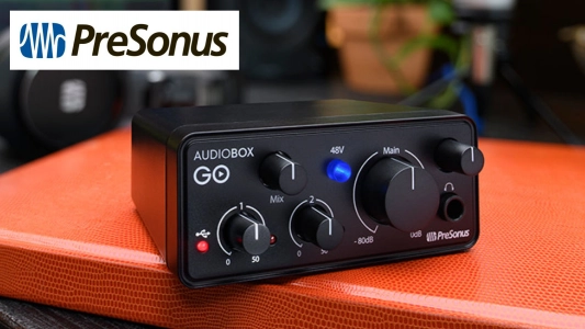 Новый ультракомпактный мобильный аудиоинтерфейс PreSonus AudioBox GO
